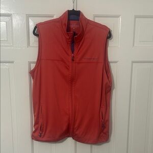 Vineyard Vines Coral Zip Vest